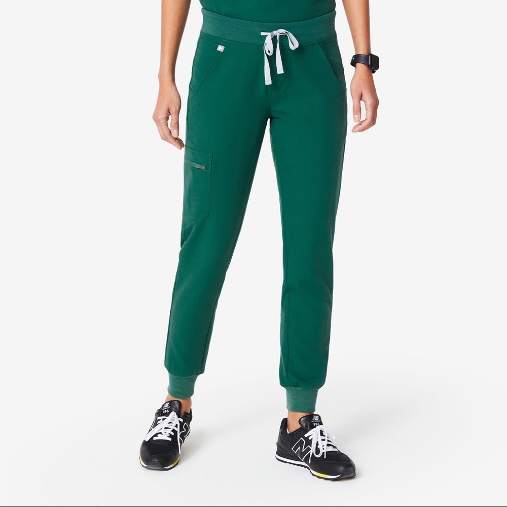 Figs Hunter Green Zamora Jogger Scrub Pants